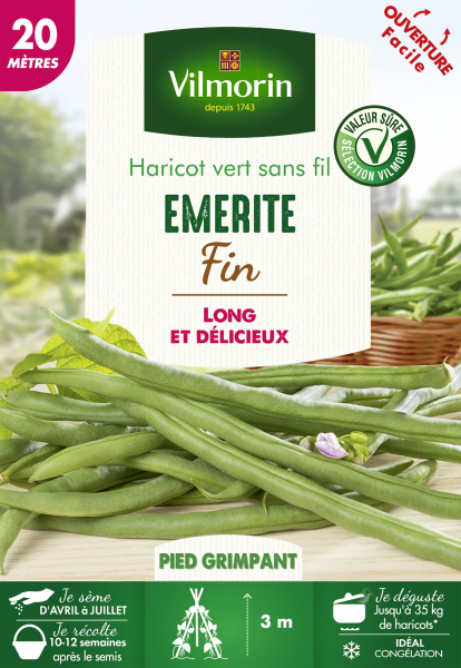 Légumes Secs - Haricot Emérite - 20 m - PACKAGING_RECTO
